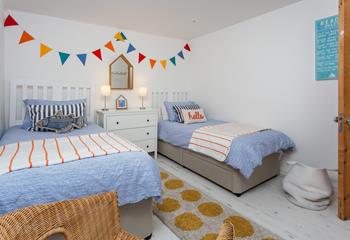 The twin room is perfect for children or adults to tuck into.