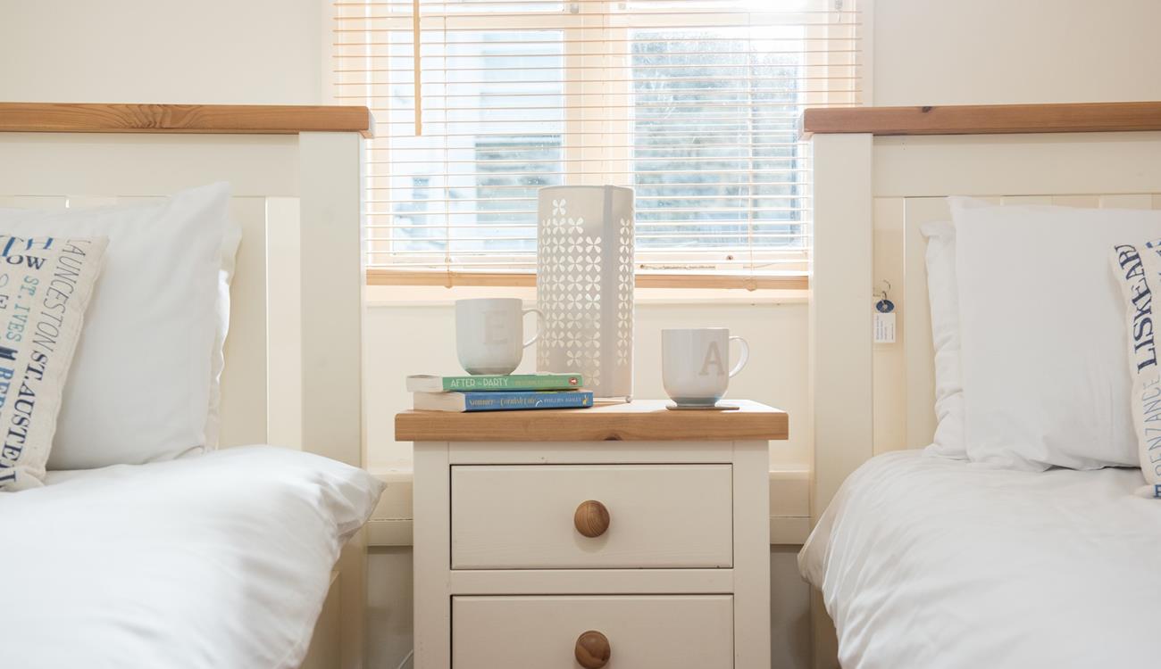 Bedroom 3 has twin beds perfect for the kids.