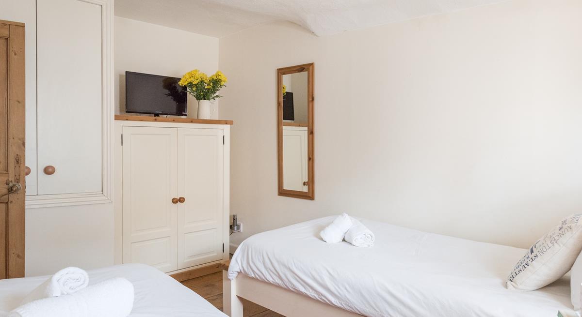 Watch some TV before drifting off to sleep.