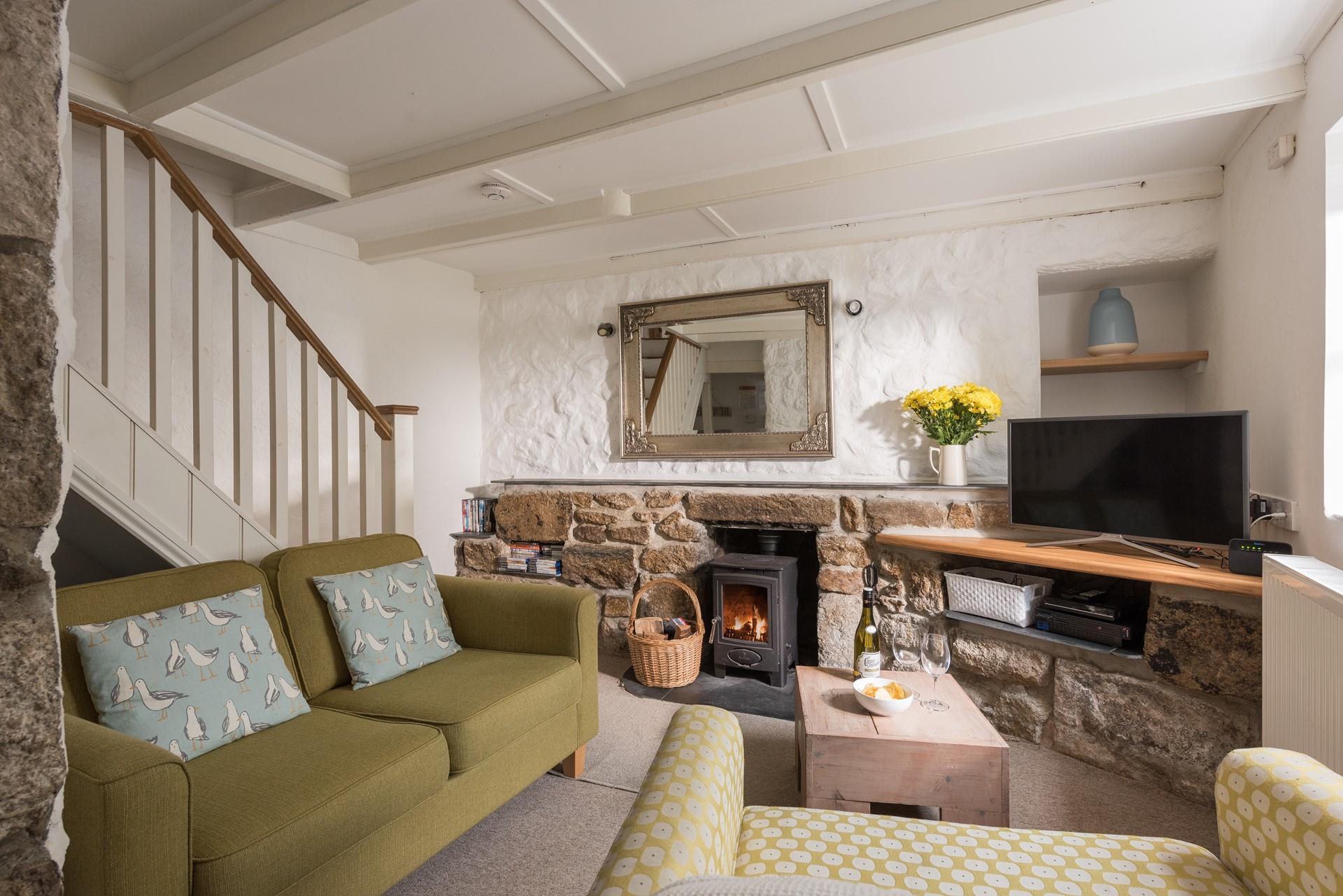 Snuggle up in the evening listening to the crackle of the woodburner.