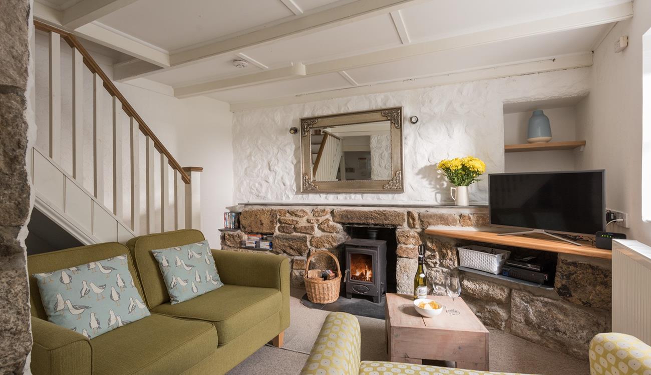 Snuggle up in the evening listening to the crackle of the woodburner.