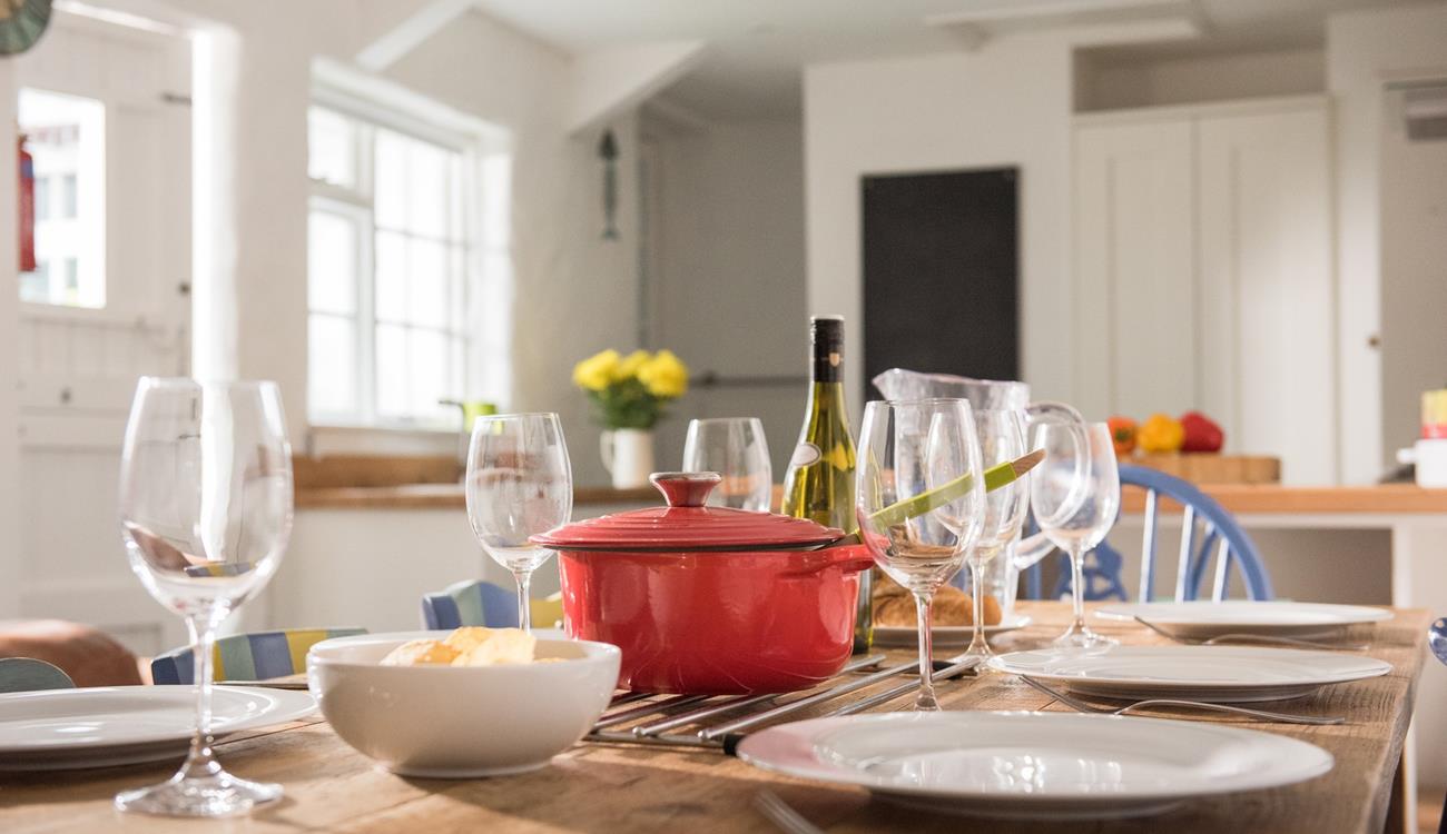 Have a dinner party after a day exploring Cornwall.