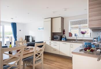Light and spacious, the open plan layout is ideal for families.