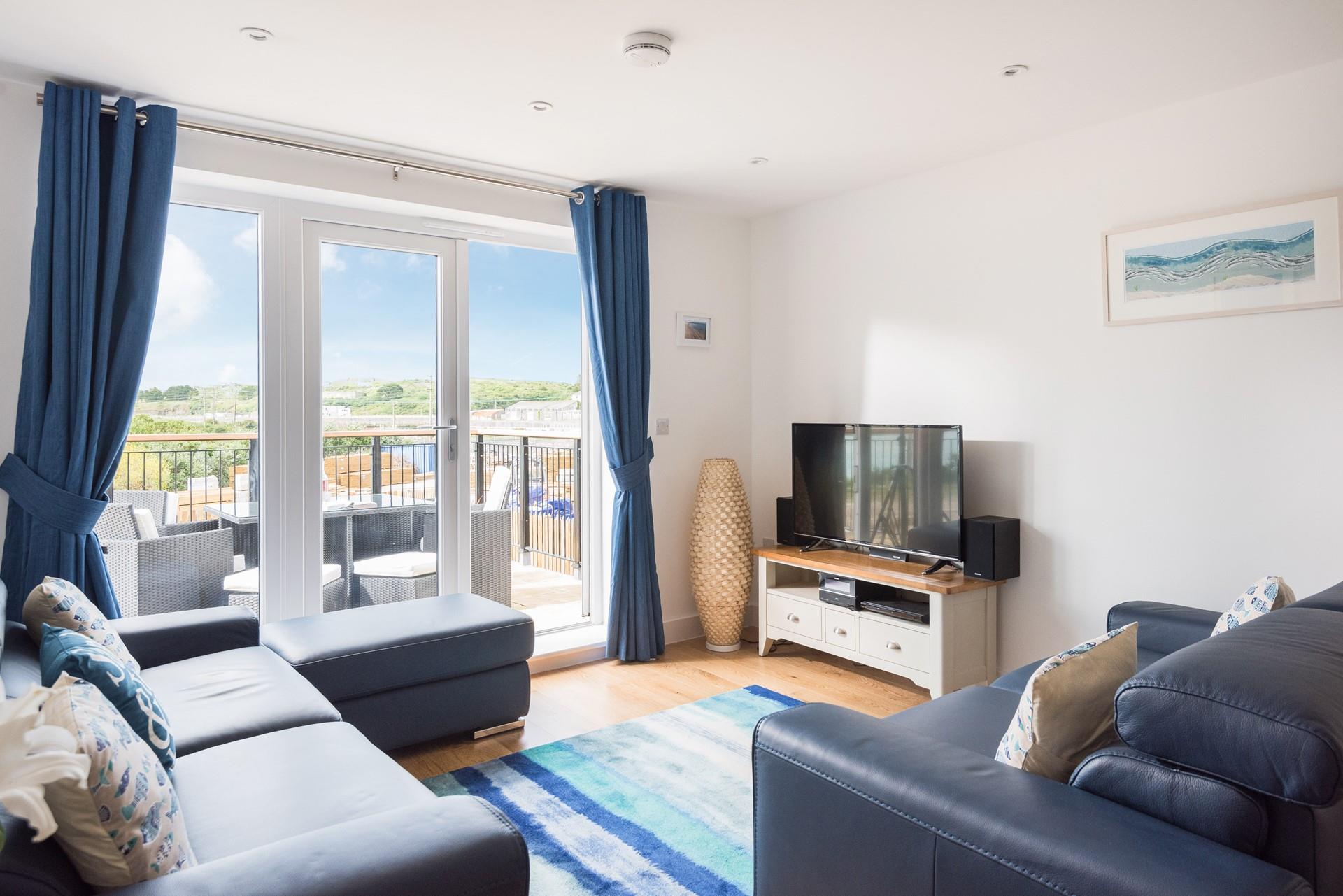 While away the hours soaking up the view amid the calming hues of blue. 