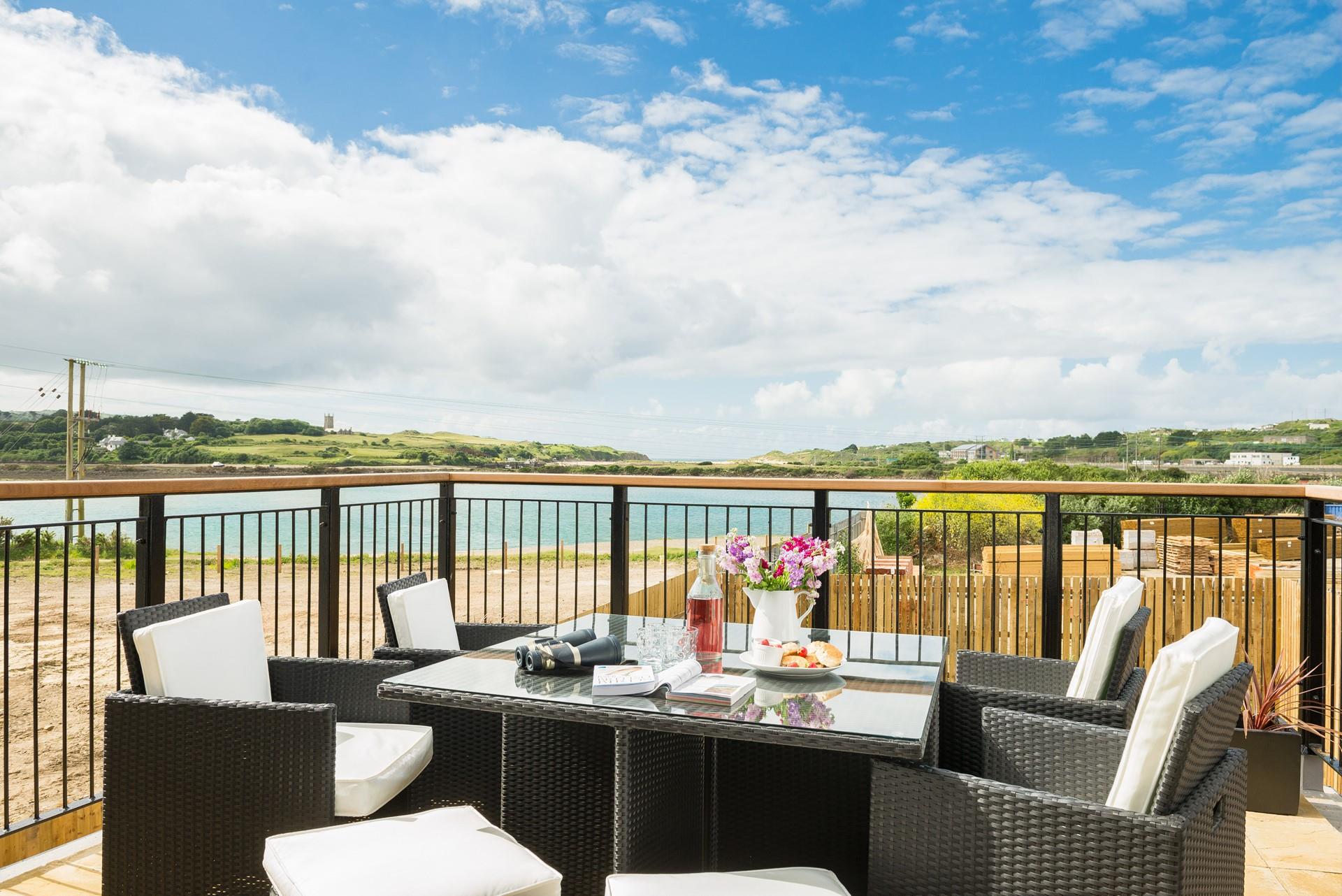Make the most of the waterside location and enjoy a spot of bird-watching from the balcony. 
