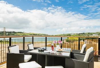 Make the most of the waterside location and enjoy a spot of bird-watching from the balcony. 