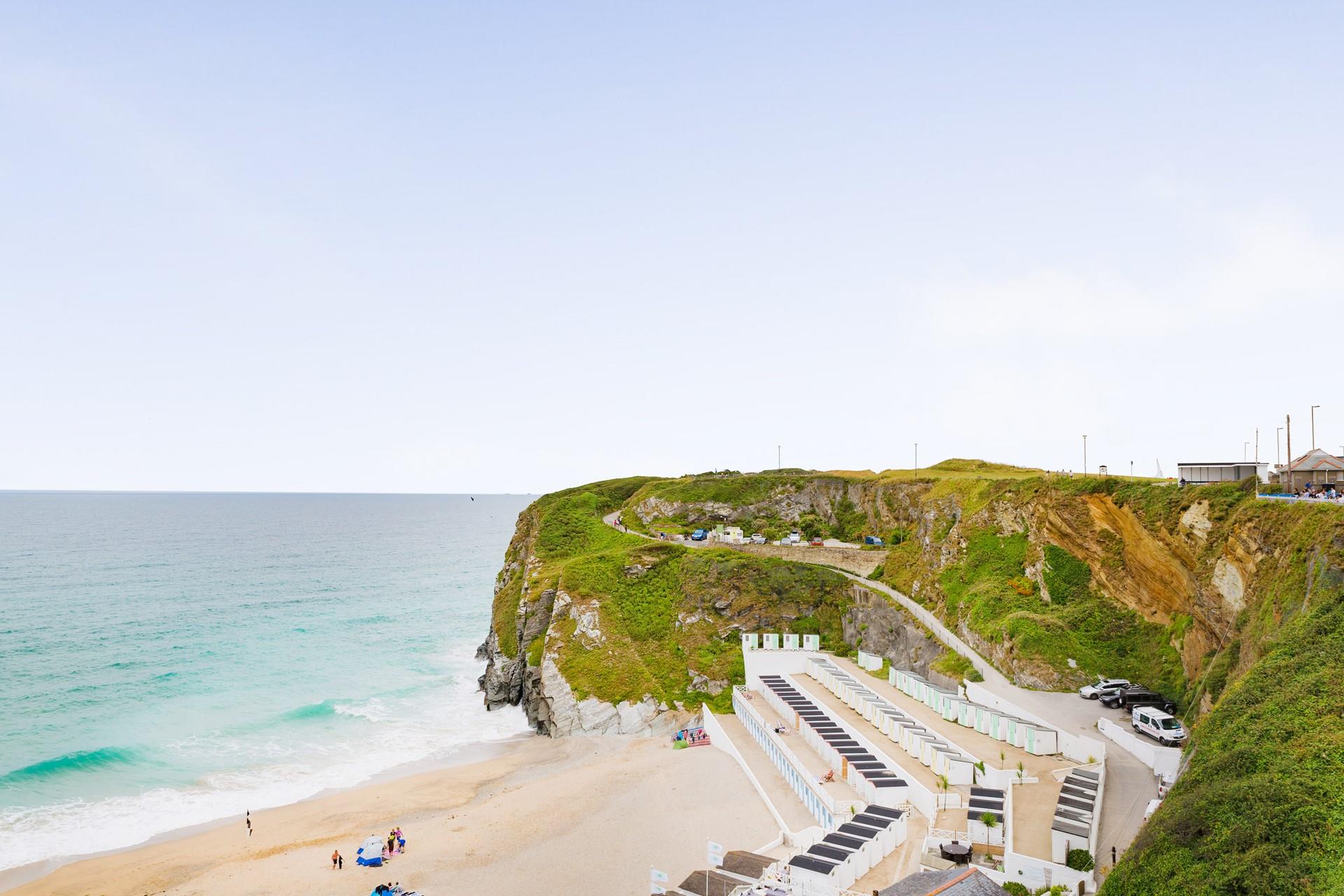 Tolcarne beach is only a short stroll away.