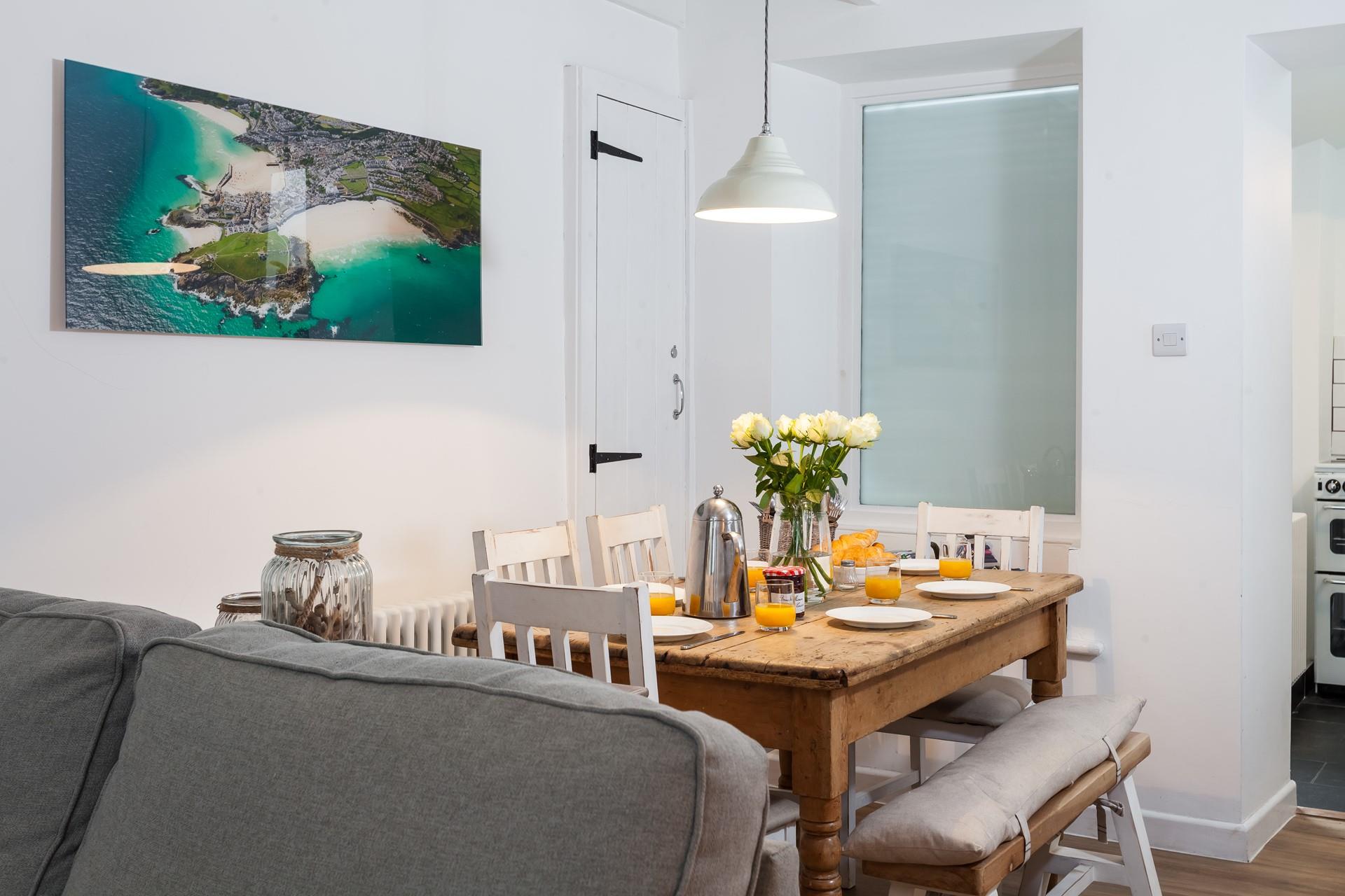 We love the aerial photo of St Ives on the wall!