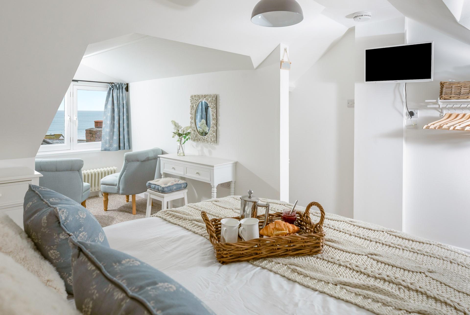 Bedroom 3 has sea views to enjoy each morning you wake up.