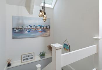 We love the coastal themed interiors dotted around the cottage.