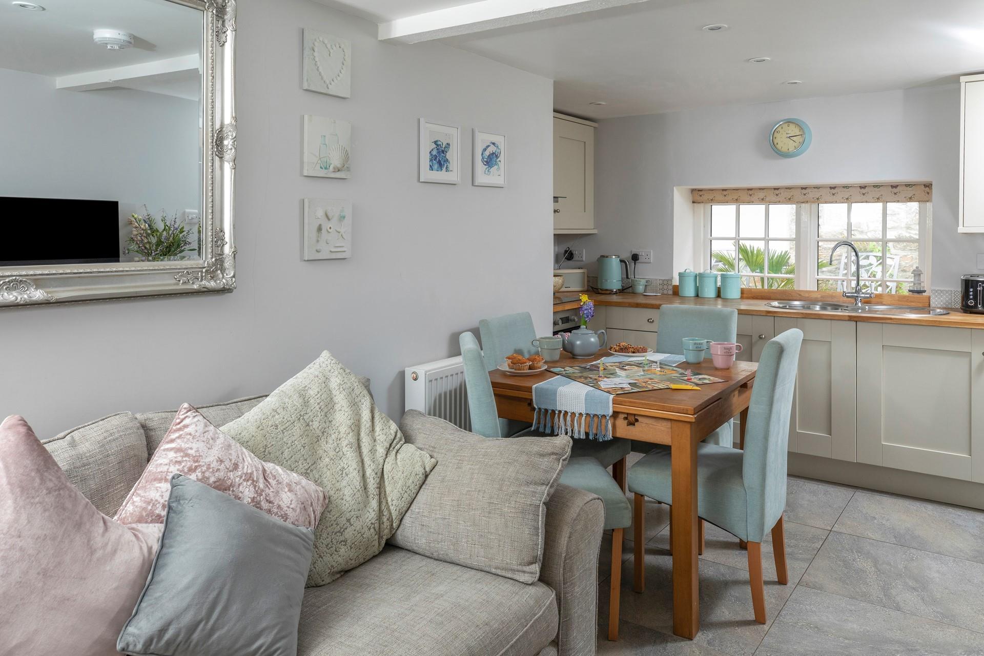 Open plan living makes the most of the space.