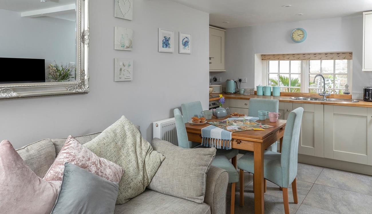 Open plan living makes the most of the space.