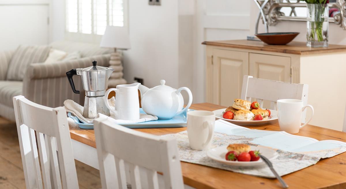 Tuck into a Cornish cream tea after a morning walk through town.