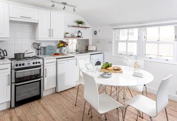 This light and airy space is perfect for enjoying homecooked meals in.