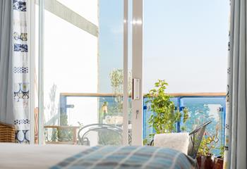 Open the doors in bedroom 1 and let the morning breeze in whilst you sip a coffee.
