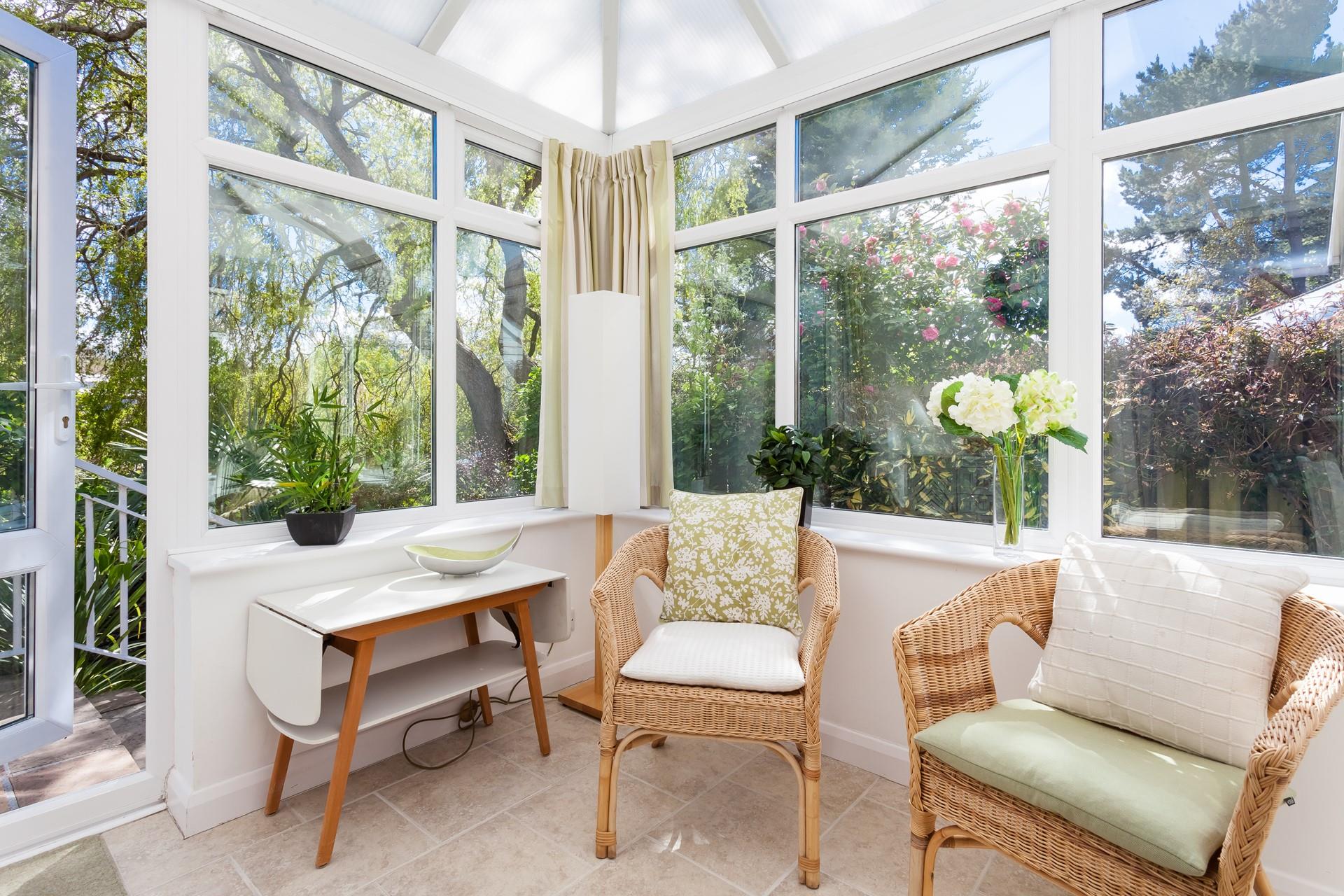 Sit in the conservatory with your cuppa and listen to the morning birdsong.