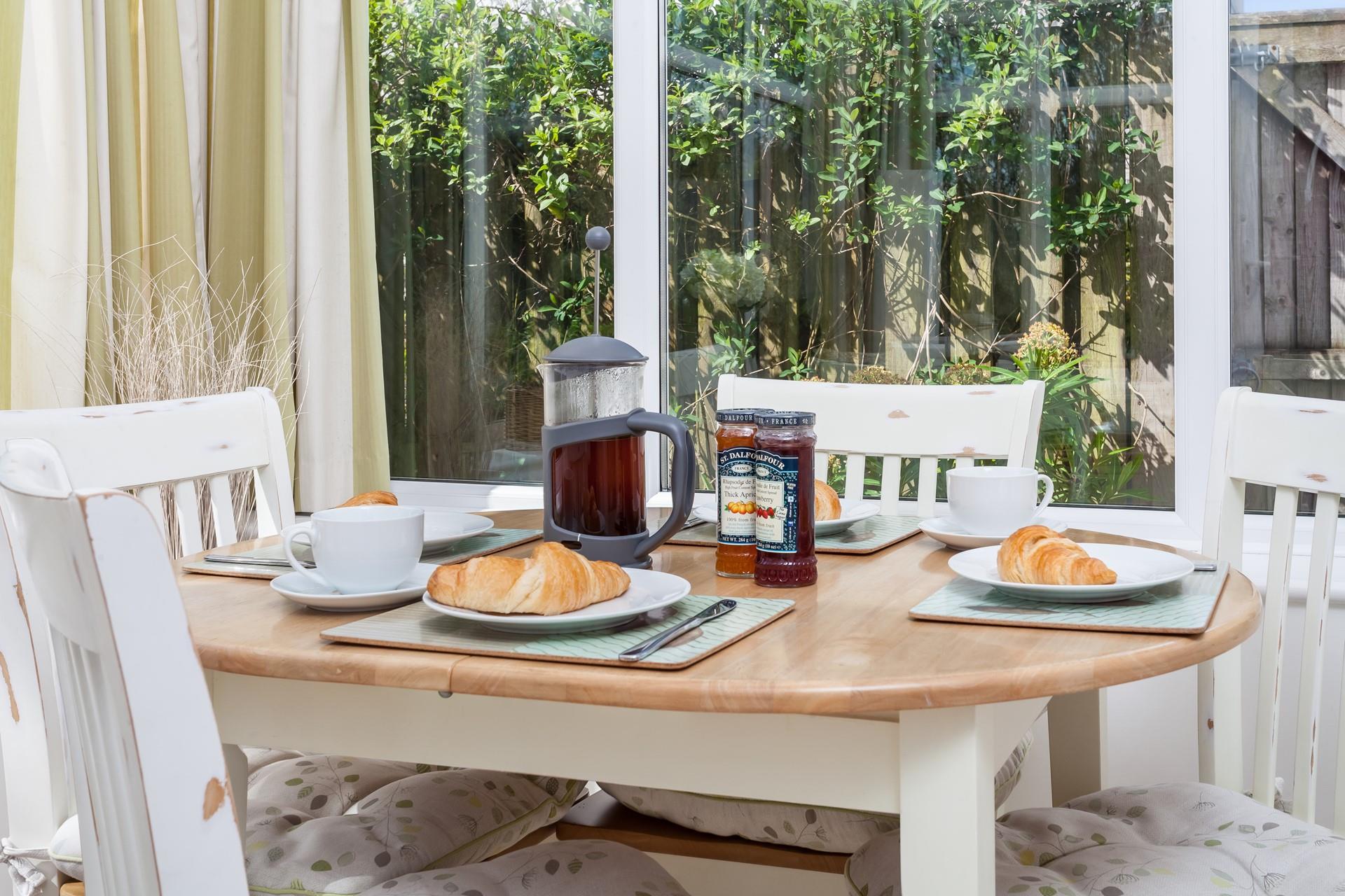 A breakfast of fresh pastries- delicious!