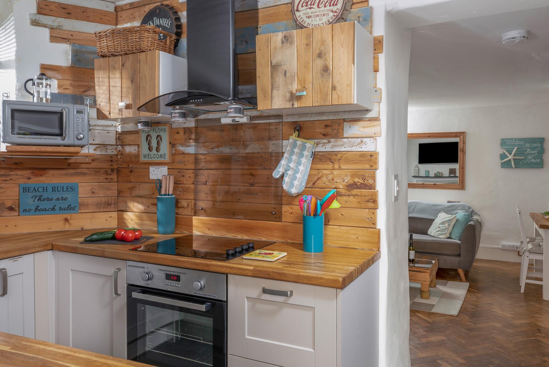 The kitchen flows seamlessly into the living space making it easy to socialise with your loved ones.