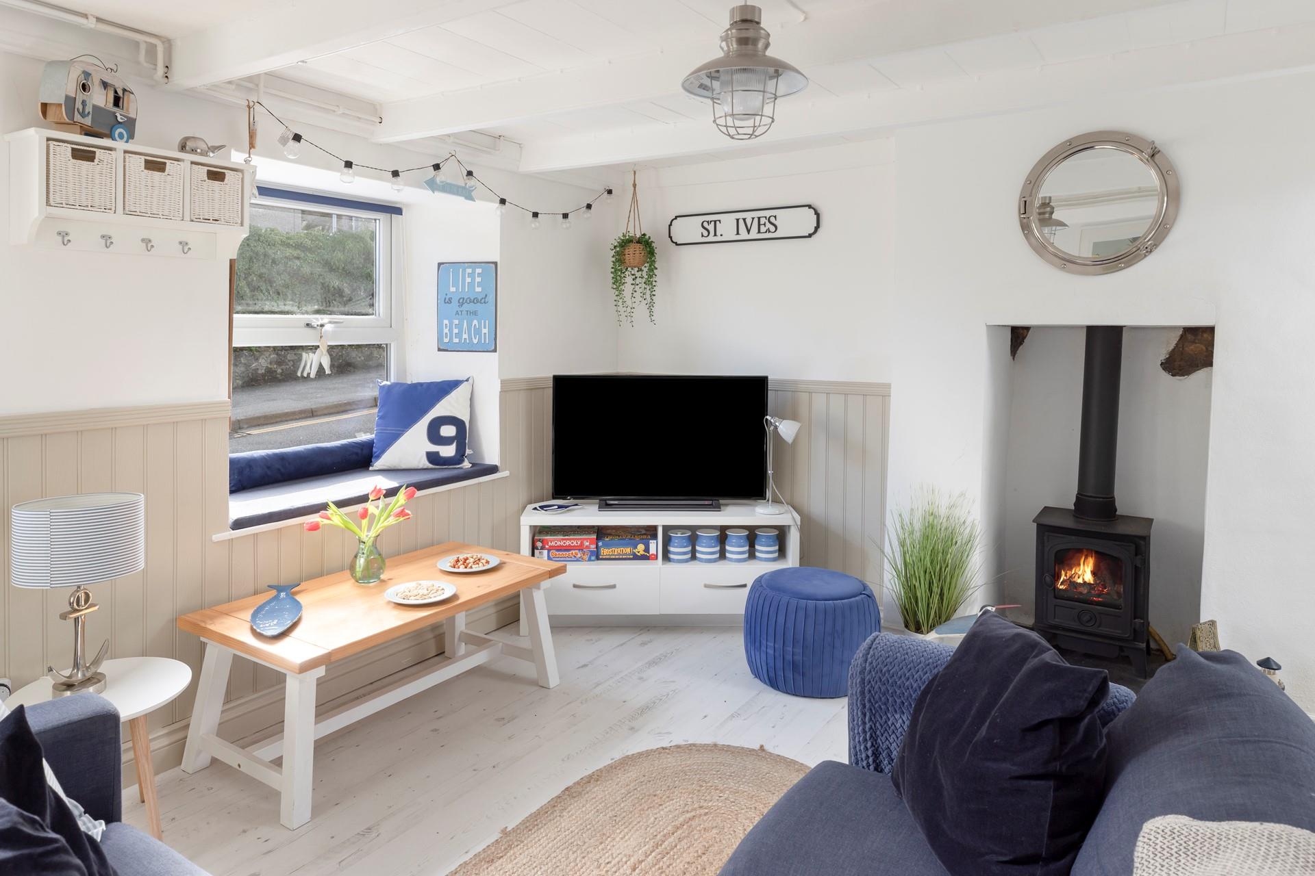 Snuggle up by the fire for a cosy evening in. 