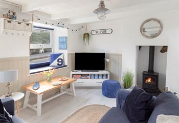 Snuggle up by the fire for a cosy evening in. 