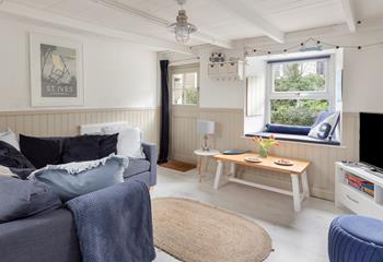 Cosy up in the window seat with a good book after a day of adventures. 