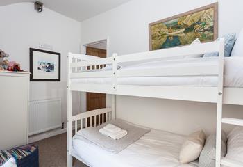 Kids will love the bunk beds and selection of books.