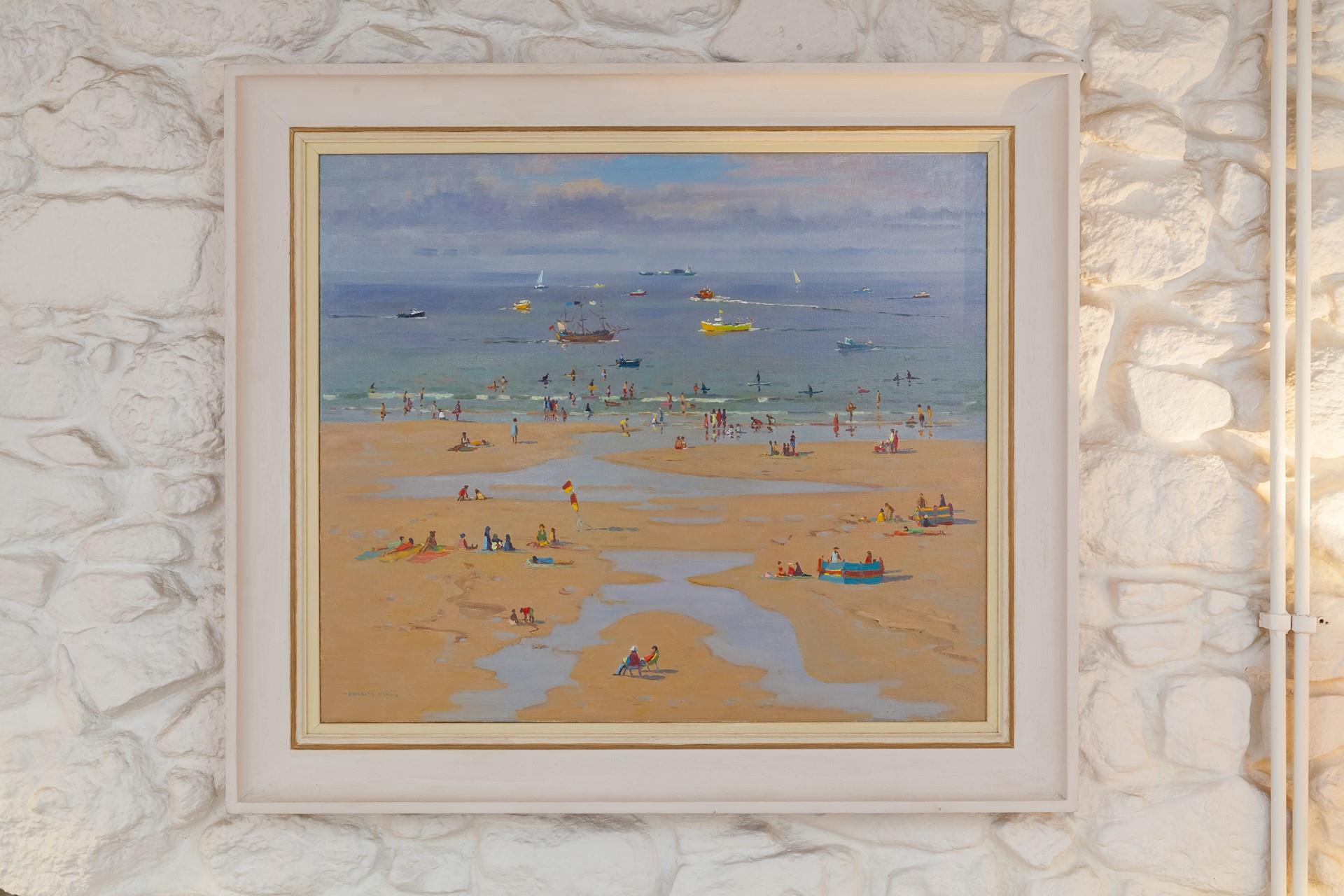 Artwork depicting idyllic local scenes are a nod towards St Ives artistic heritage. 