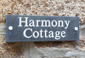 Clear slate signage helps make the property easy to find.