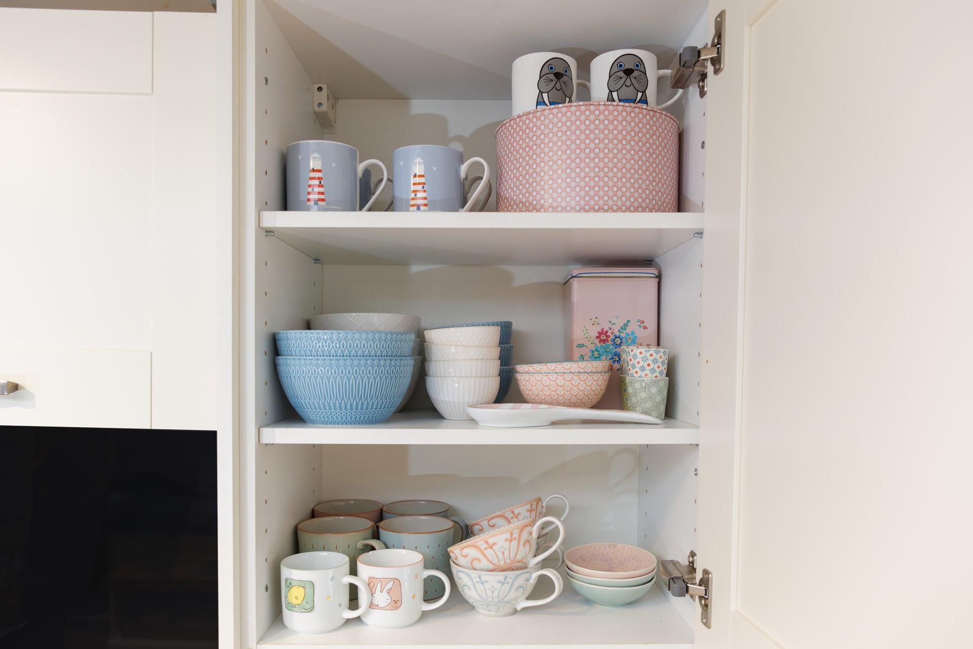 Sip your morning coffee from pretty china.