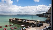 Far-reaching views from the living room over the harbour towards Hayle.