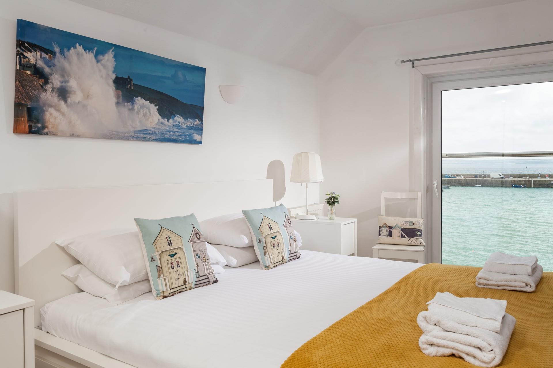 Wake up and sip your morning cuppa gazing out the window at the sea views.