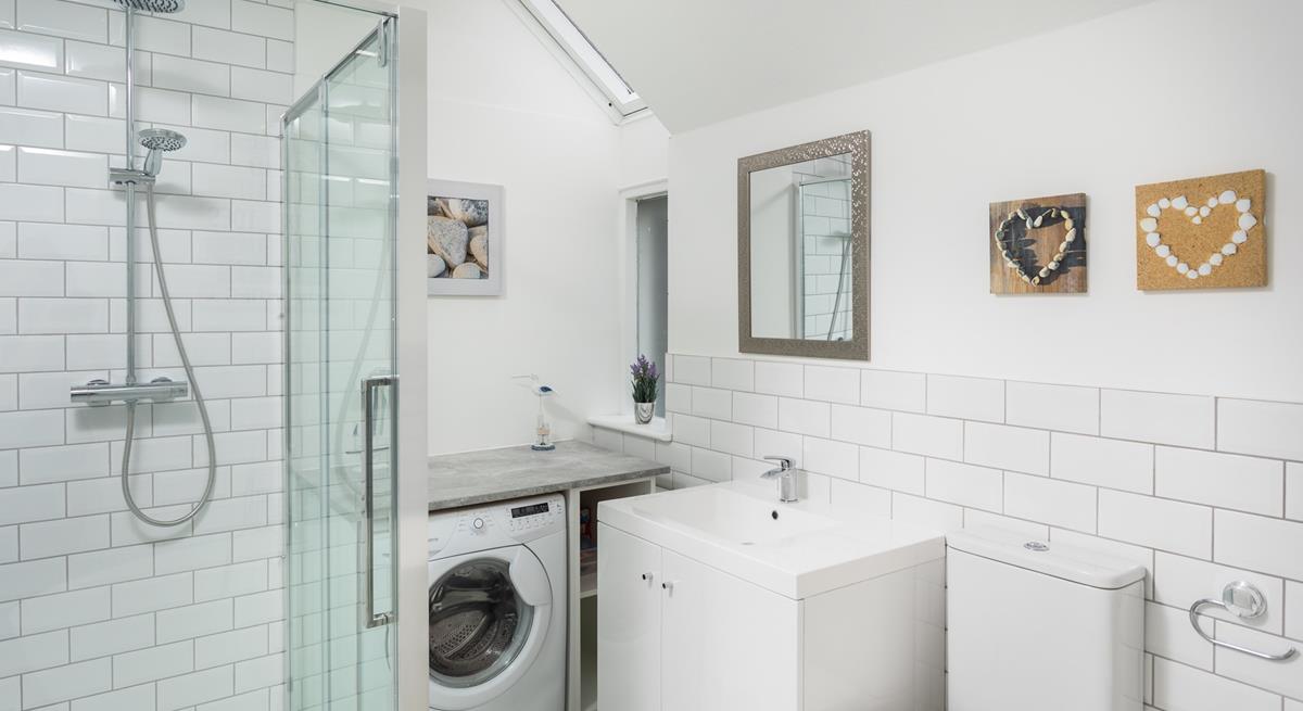 The family bathroom provides ample space for you to get ready in the morning.