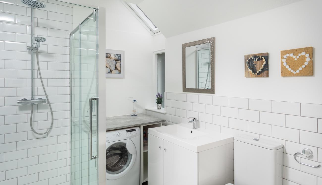 The family bathroom provides ample space for you to get ready in the morning.