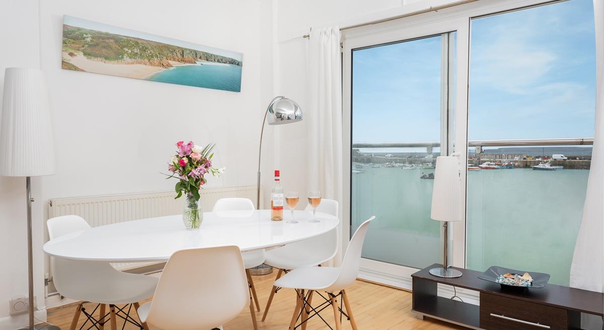 Sit around the table and enjoy a hearty breakfast with the views in the background.