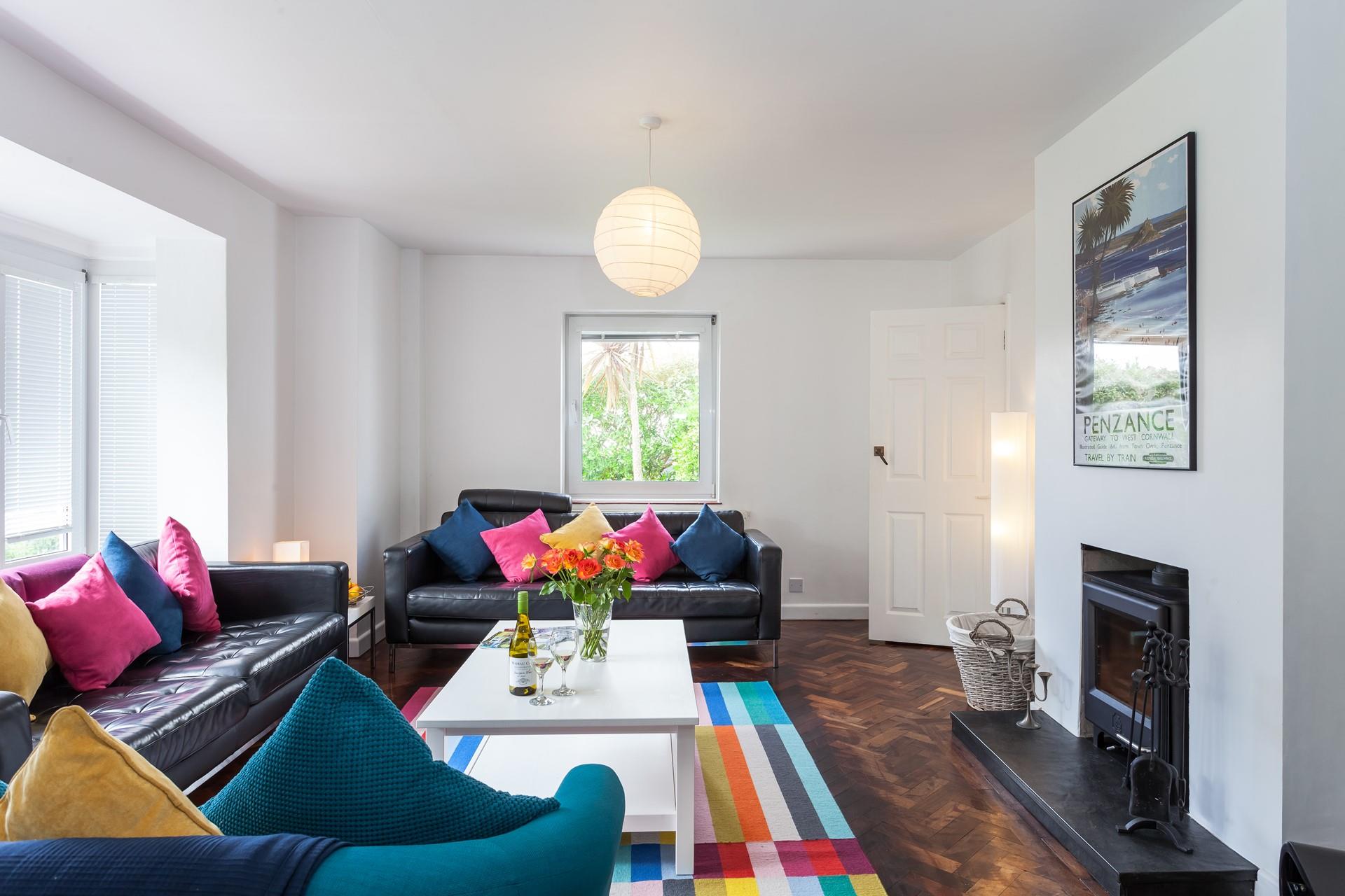 Sink into your sofa after a day spent sunbathing on Porthcurno beach.