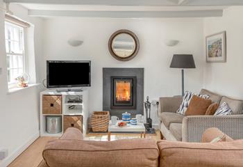 On winter evenings make yourself a hot drink, pop on your favourite film, curl up by the woodburner and relax.