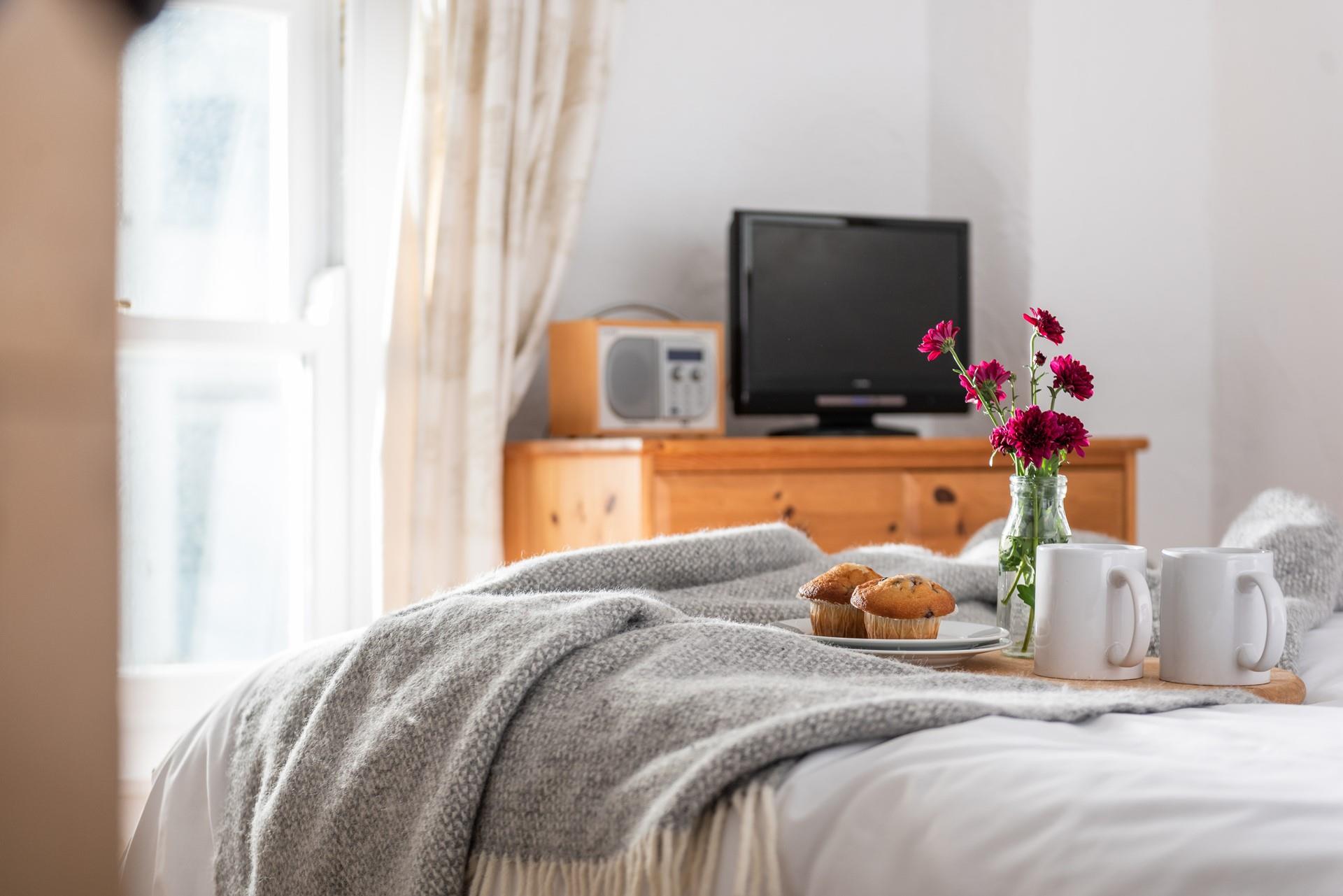 Start the day with a cuppa in bed and decide what's on the day's agenda.