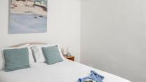 Climb into the soft sheets in the king size bed for a dreamy sleep.