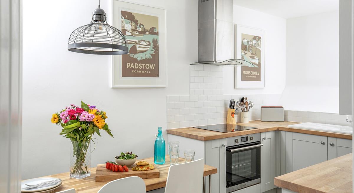 The kitchen is modern and stylish, perfect for rustling up tasty meals.