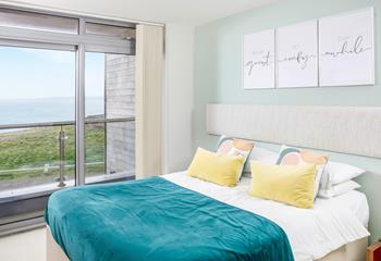 The king size bedroom has a private little balcony where you can stand in the mornings listening to the ocean surrounding you. 