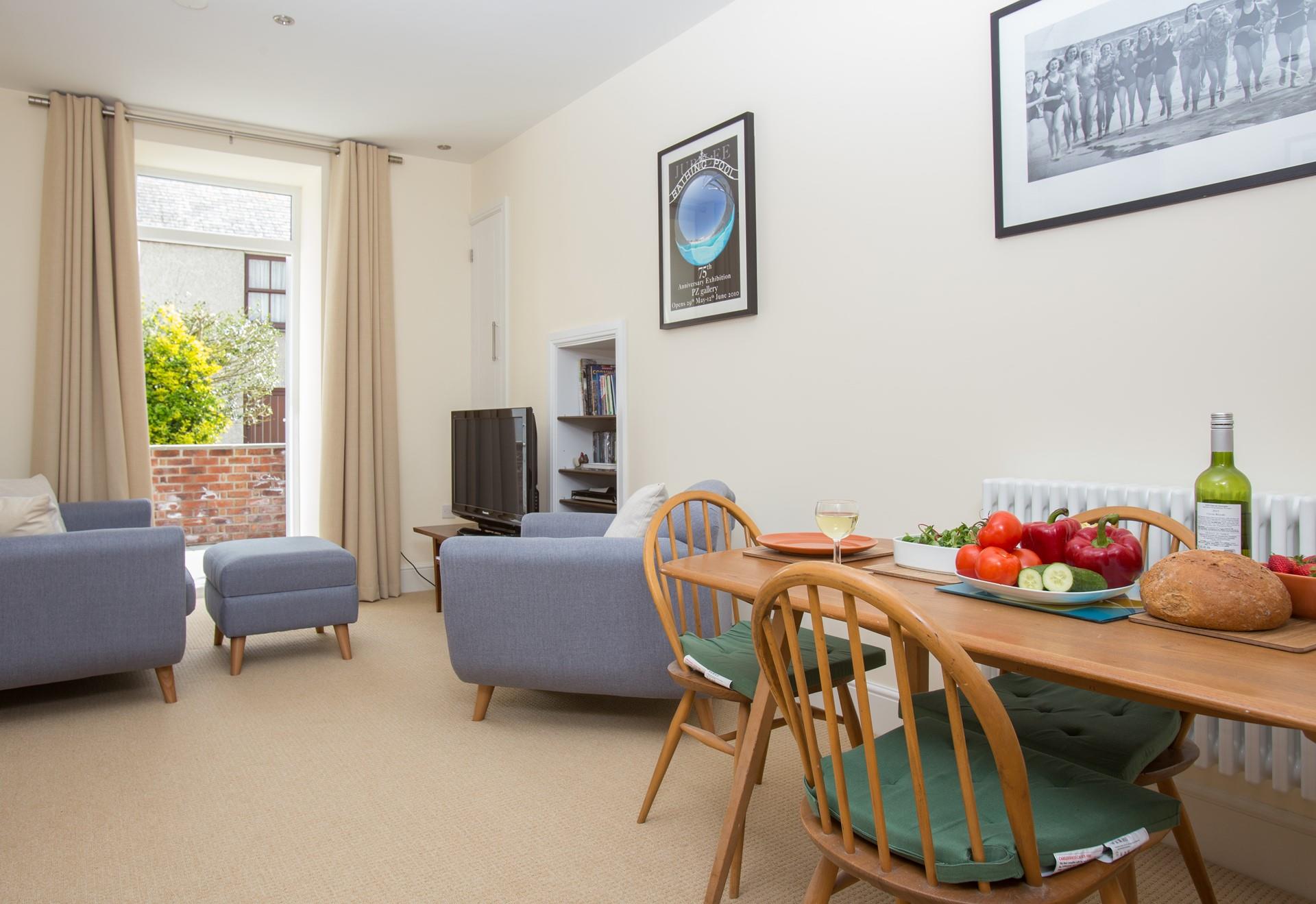 Gather around the table to enjoy quality time together.