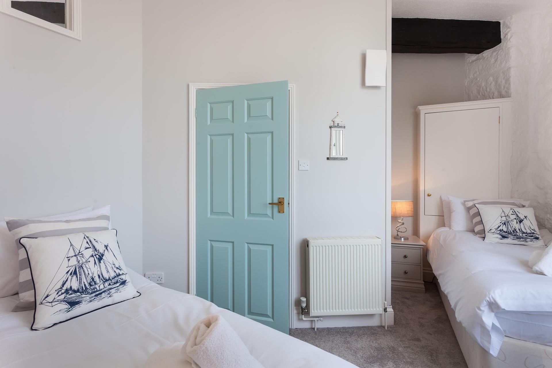 The twin room also offers sea views, watch the sunrise on a new day from your window.