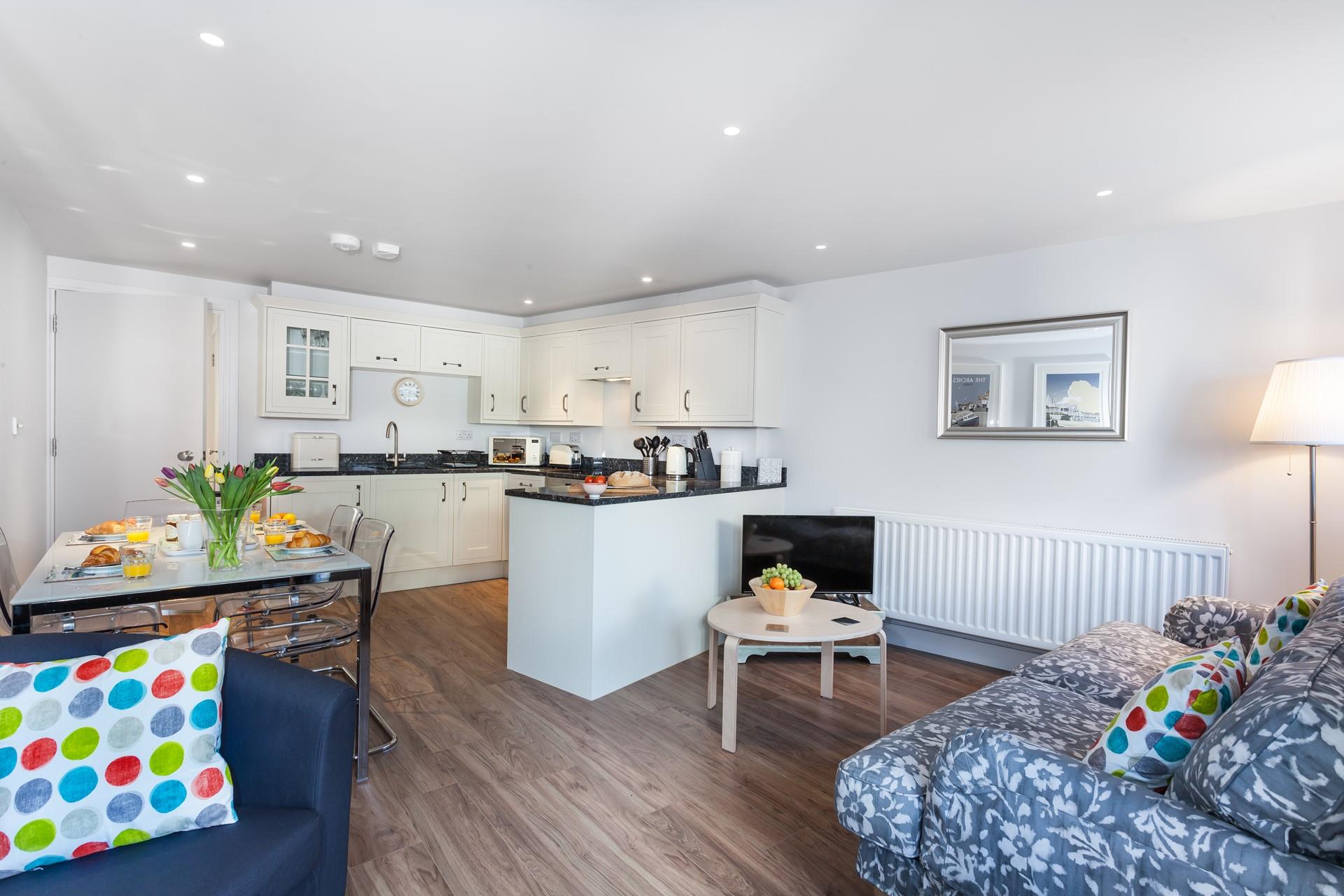 The open plan layout gives the property a wonderful spacious feel.