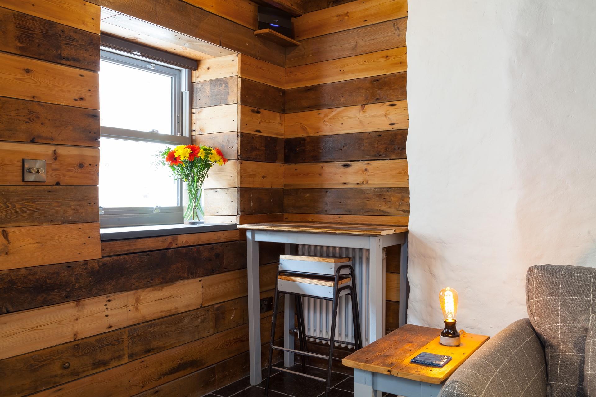 Fold-away furniture saves space whilst ensuring you can still enjoy meals together!