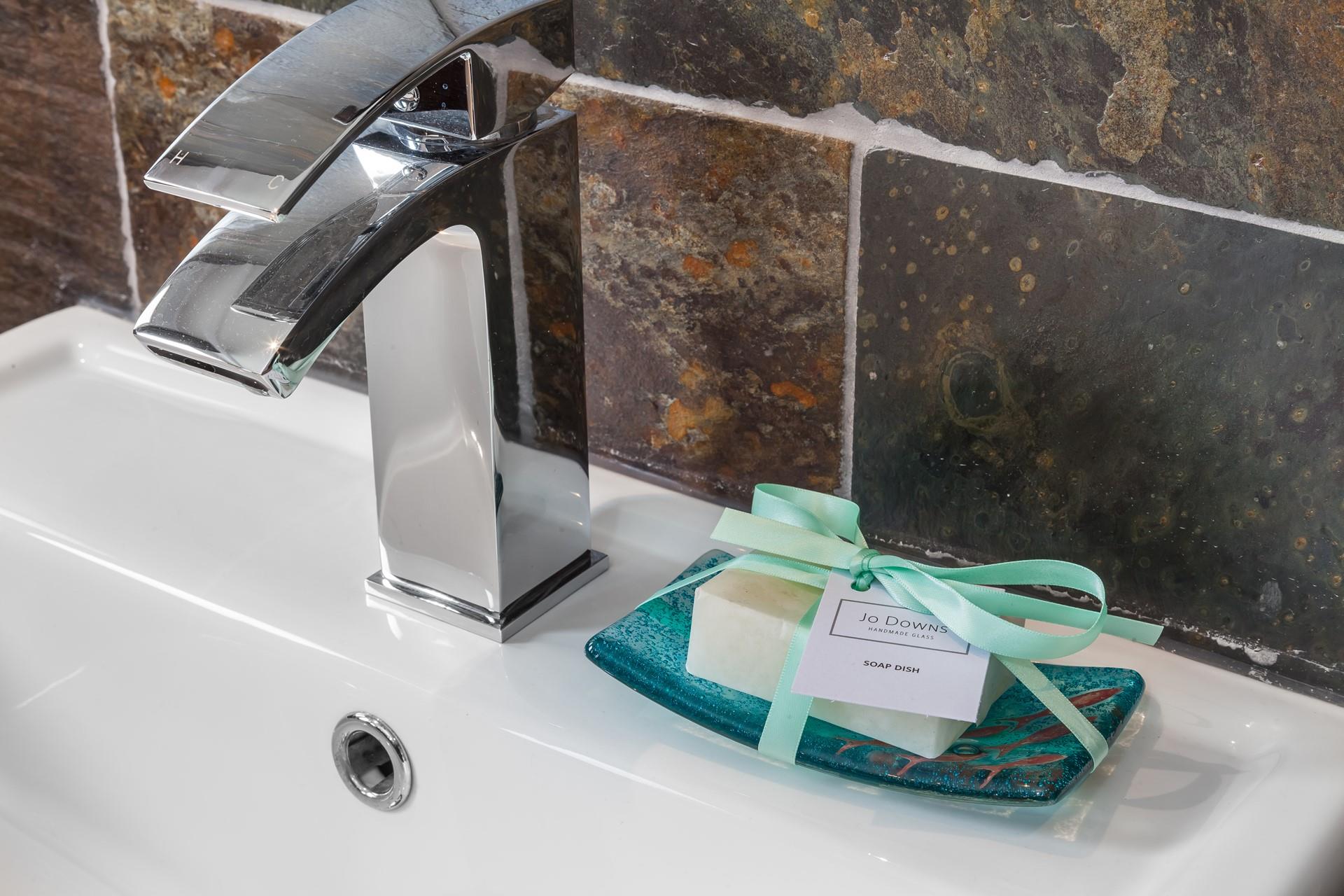 Thoughtful touches are left for the guest's convenience. 