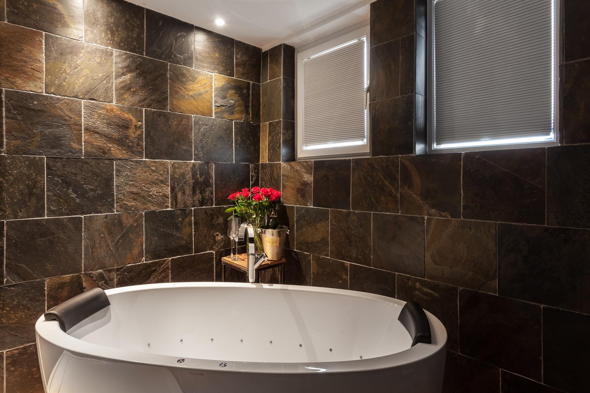 Fill the bath up, put on the lighting and unwind with a glass of bubbles in hand and nothing on the agenda but relaxation.