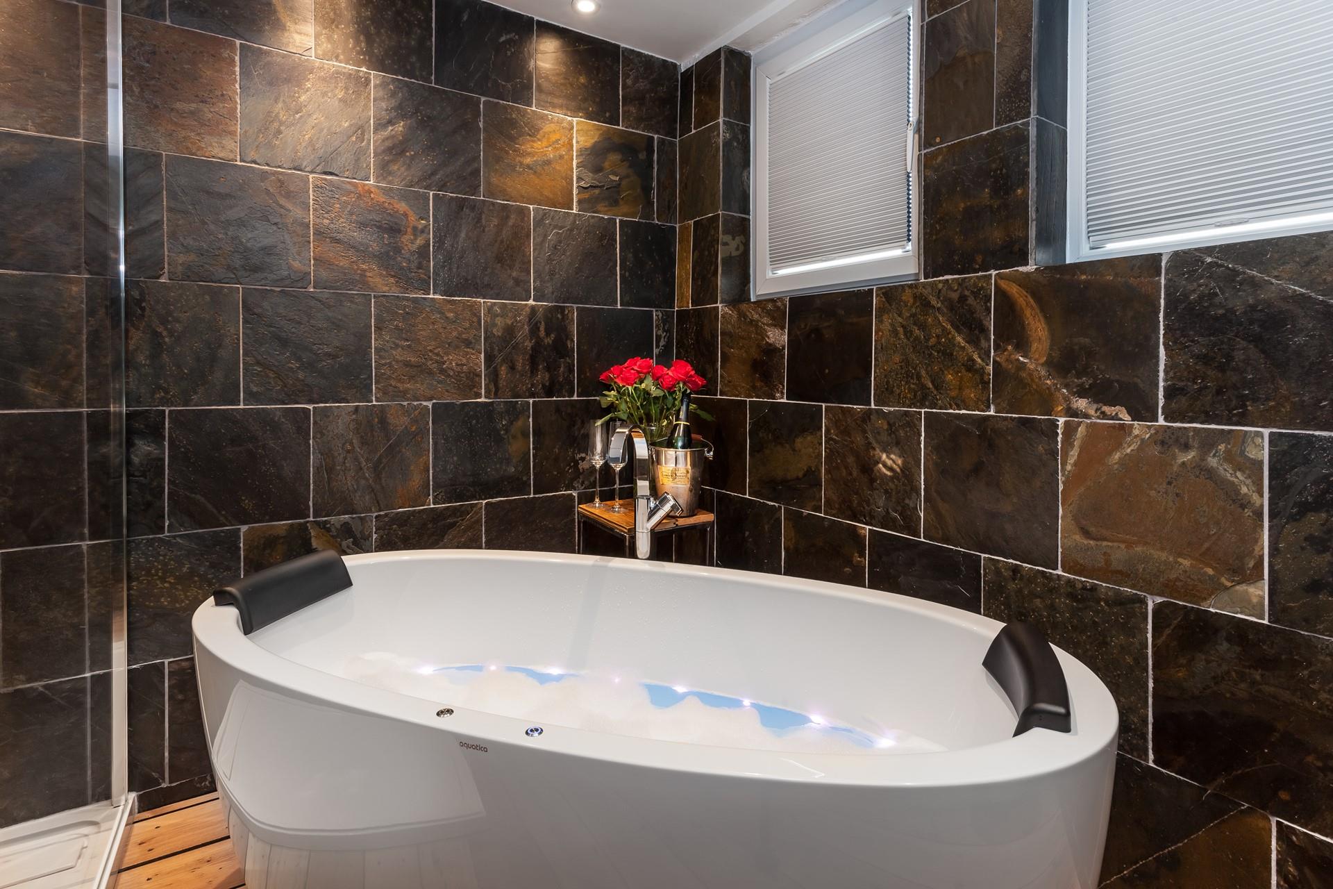 Beautiful and large bath.