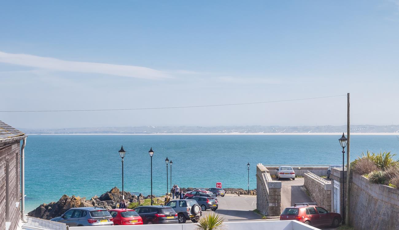 A few steps from your door is the golden sands of Porthgwidden beach.