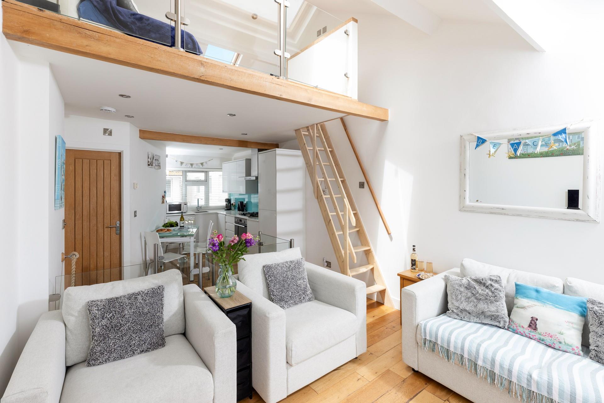 Relax after a day spent on the beach with a glass of something cold in hand.