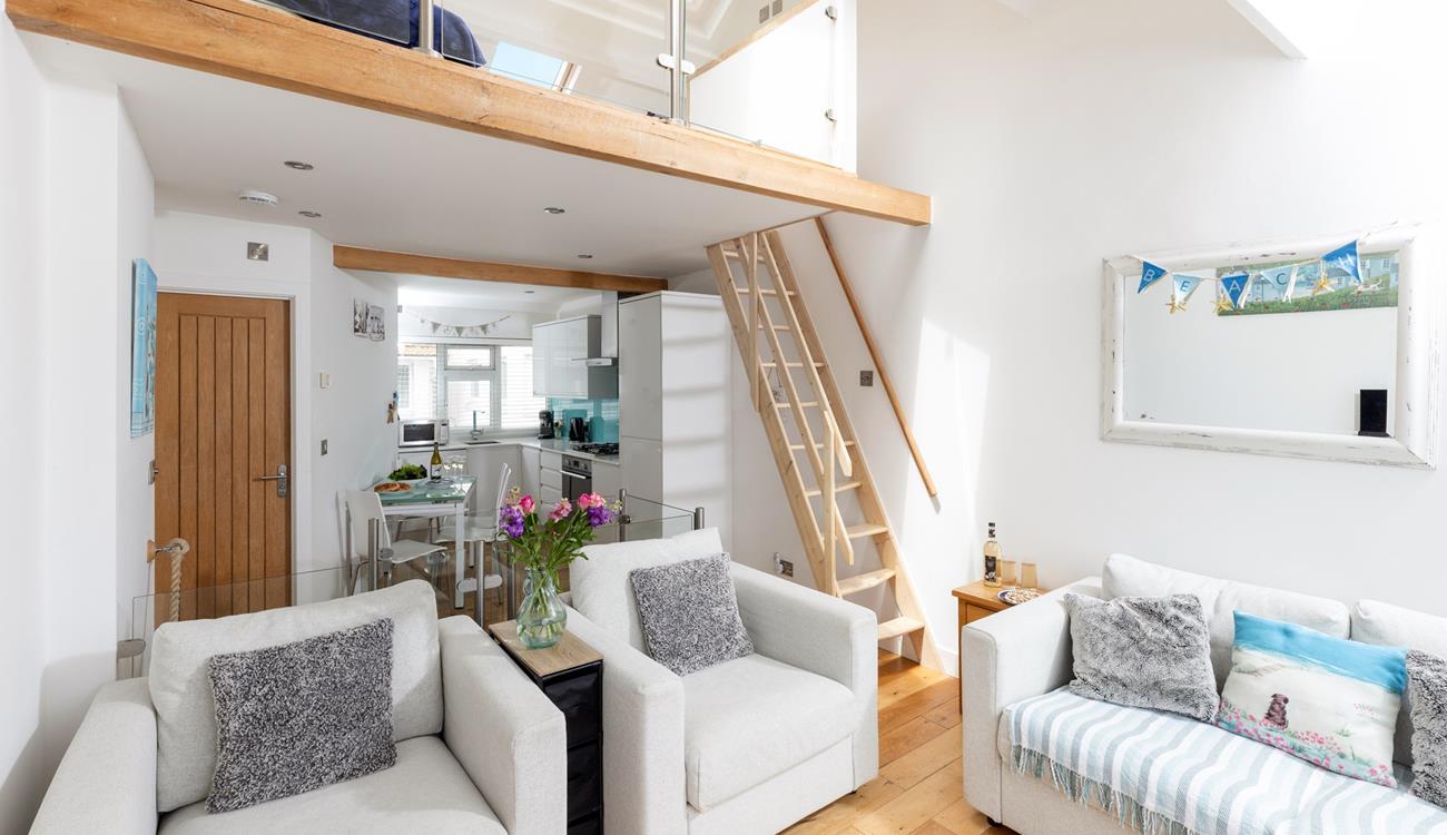 Relax after a day spent on the beach with a glass of something cold in hand.